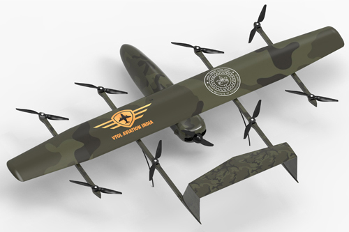 VTOL Aviation India Akshansh HNX300 military medium-lift cargo and surveillance drone VTOL Aviation India Akshansh HNX300 military medium-lift cargo and surveillance drone